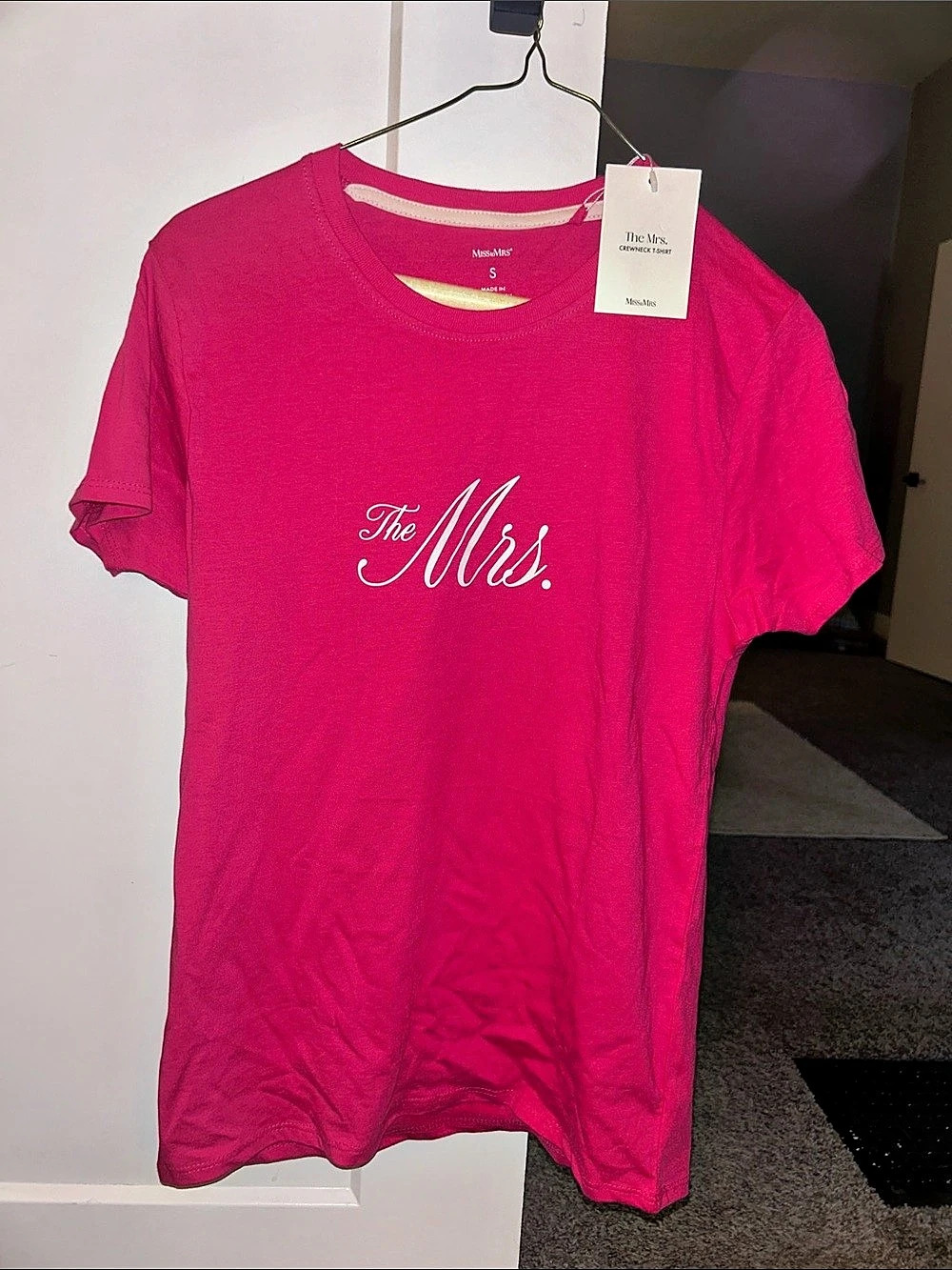 NWT “The Mrs.” T-Shirt Pink